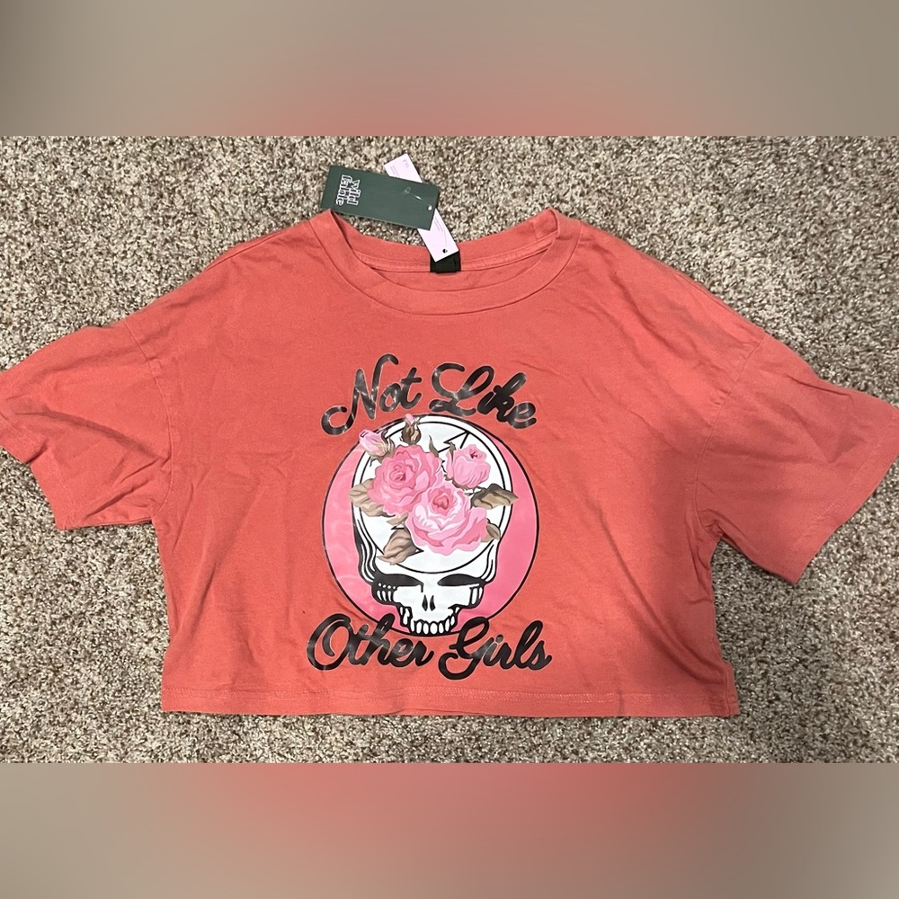 Womens Medium Not Like Other Girls Crop